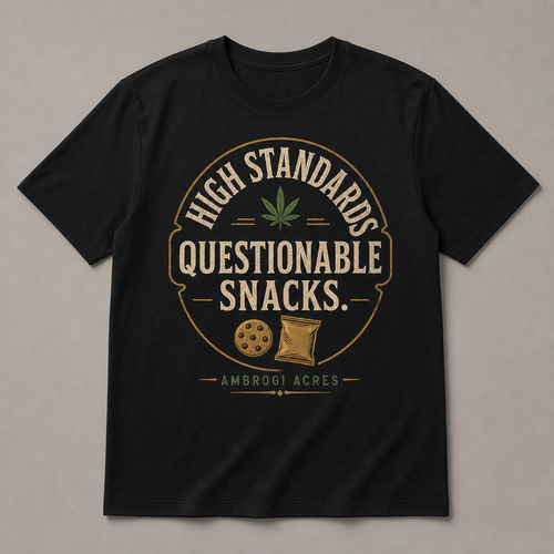 High Standards, Questionable Snacks Tee